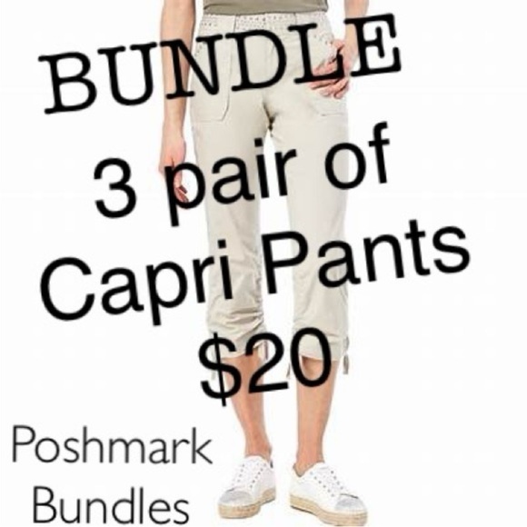 American Eagle tan capri pant - size 6 - Picture 2 of 11